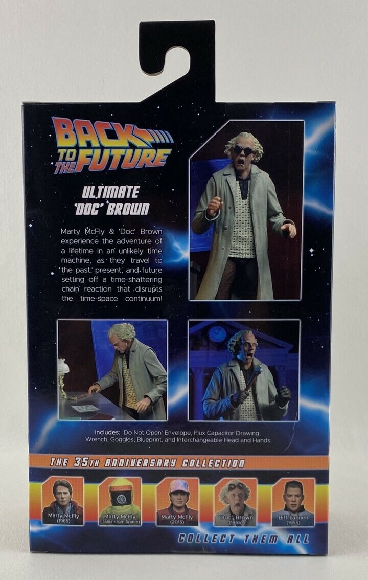 NECA Back to the Future Ultimate Doc Brown Figure The 35