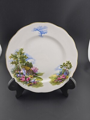 Vintage Royal Vale Retro ''Cottage Garden'' Beilage Brotteller Rüschen 61/4'' 