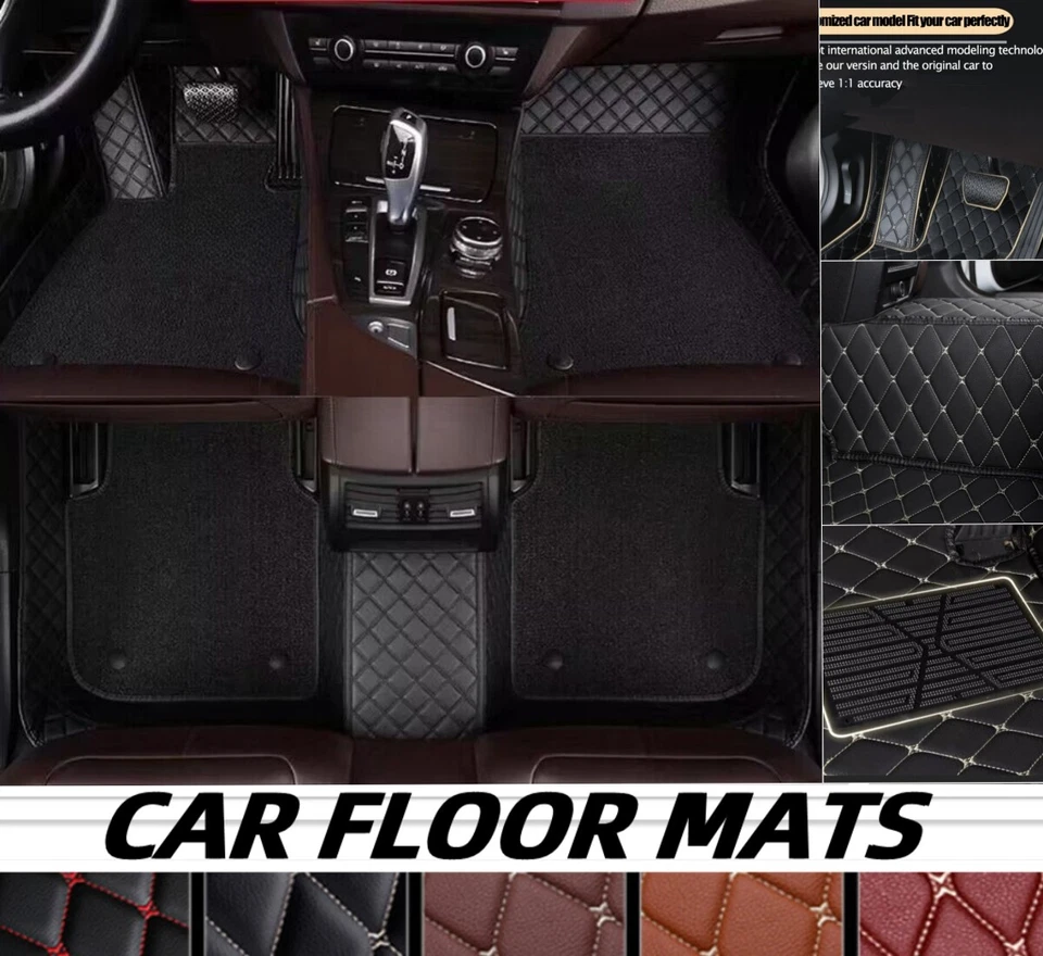Car Floor Mats For Ferrari All Models Double Layer Carpet Dustproof Custom Liner - Imagem 4 de 4