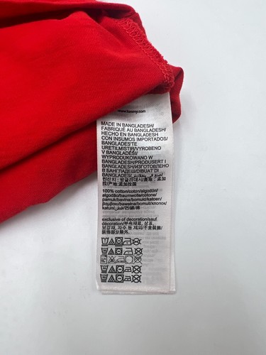 Tommy Hilfiger Vaqueros Hombre Casual Rojo Camiseta Cuello en Pico Talla XL - Imagen 6 de 11