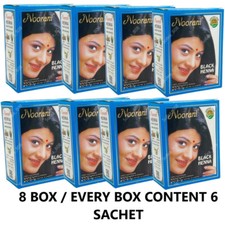 8 BOX Noorani Henna HERBAL Based Hair BLACK Color Dye FREE SHIPPING