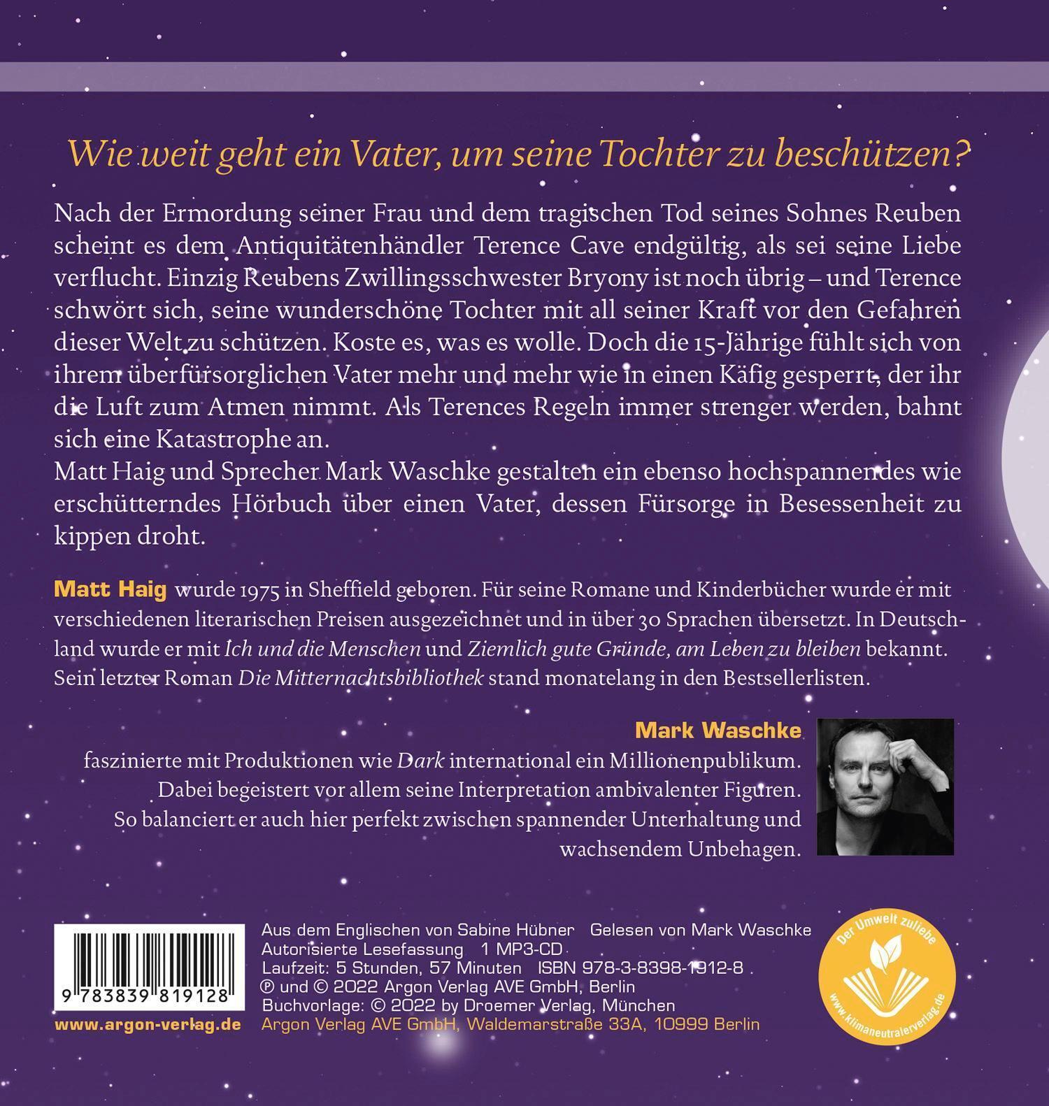 Thumbnail - Der Fürsorgliche Mr Cave Roman Matt Haig Mp3 2 Deutsch 2022 Argon
