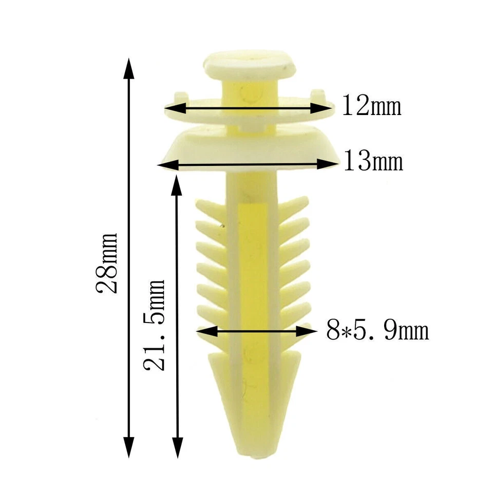 50pcs Door Trim Panel Clips Retainers For 1994 GMC K15/K1500 Pickup Chevrolet GM - Изображение 2 из 4