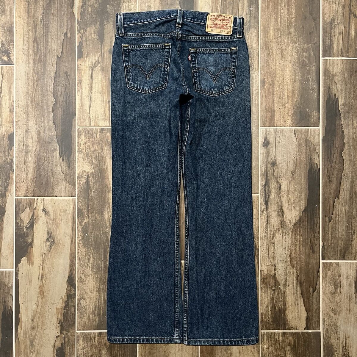 Vintage 2006 Levi's 527 Low Boot Cut Red Tab Dark Wash Denim Vintage 2006 Levi's 527 Low Boot Cut Red Tab Dark Wash Denim