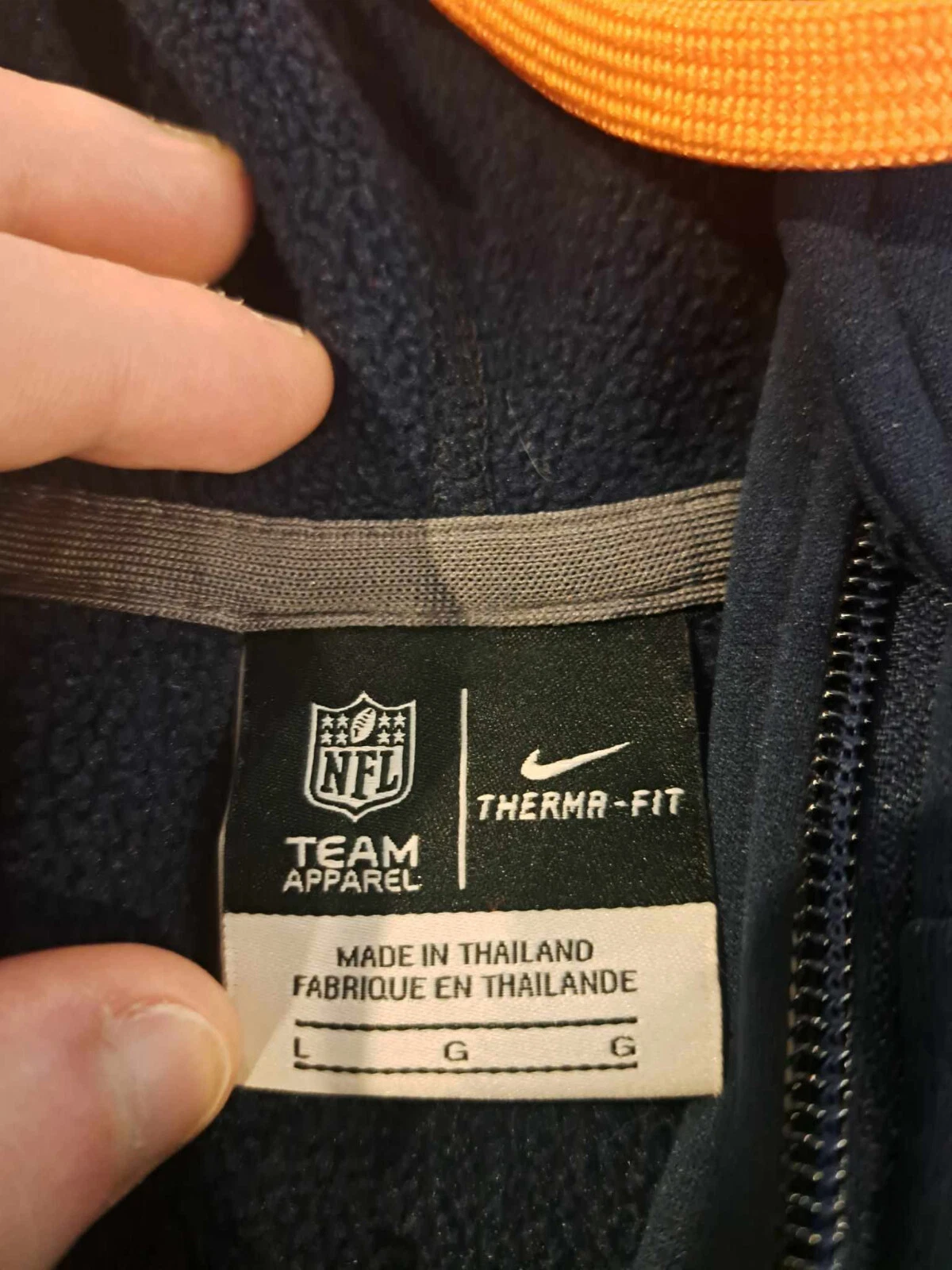 VETEMENTS Felpa con cappuccio manica lunga NFL Team Apparel uomo Large Denver Broncos