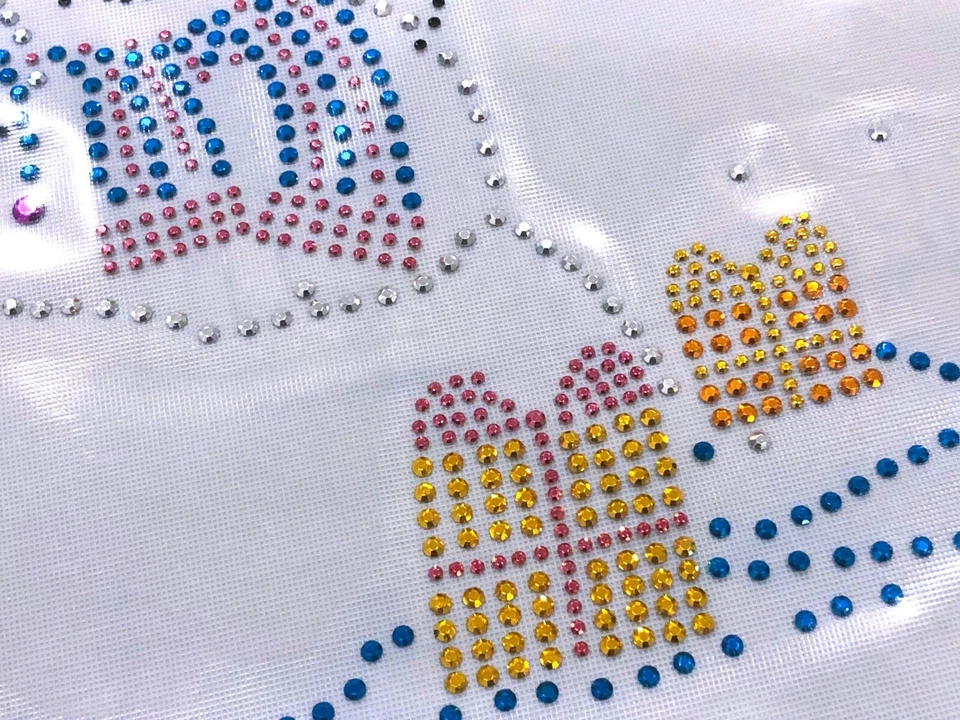 Snowman Rhinestone Transfer Snow Day Christmas Presents Iron-On Bling - Image 4 of 4