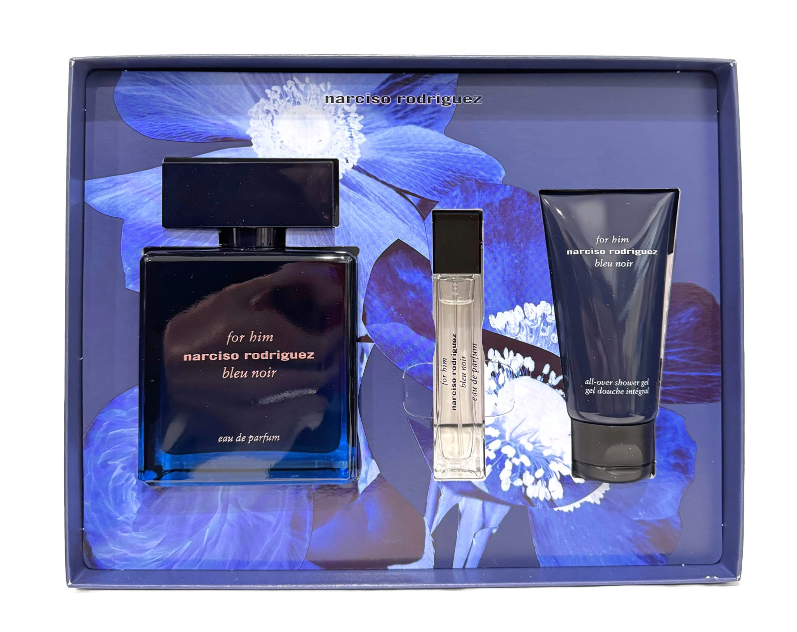 Narciso Rodriguez Bleu Noir Gift Set for Men - 33oz EDP033oz EDP16oz SGel 17290₽