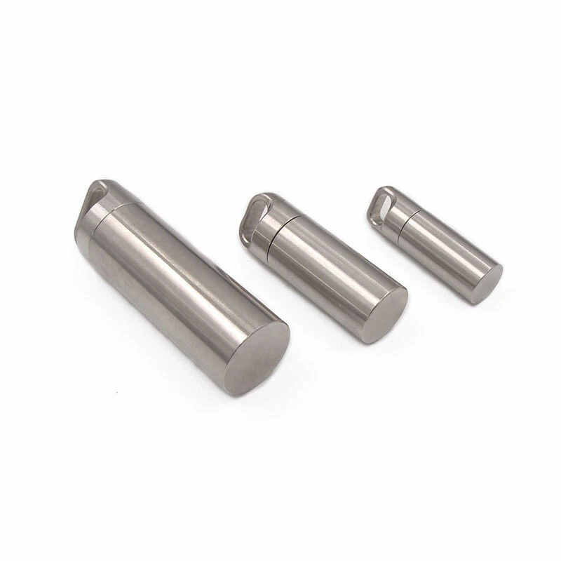 New Hight Stainless Steel Waterproof Charm Pendant Pill Storage Container Tool - Image 4 of 4