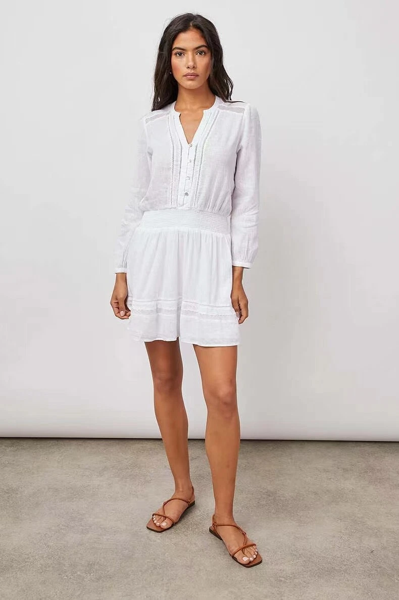 Brand New Rails Jasmine Mini Dress White Lace Detail 198 eBay