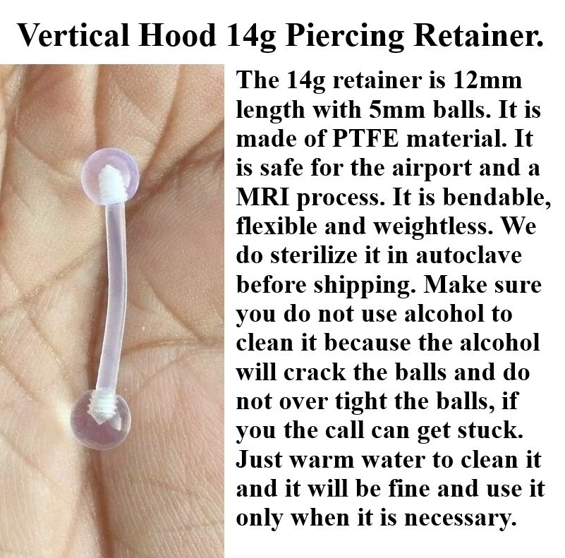 Retenedor VCH PTFE TRANSPARENTE FLEXIBLE ESTERILIZADO 14g 1/2" de longitud. Foto 3 de 4