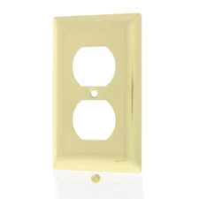 Pass & Seymour Polished Solid Brass Outlet Cover Receptacle Wallplate SB8-PBCC50