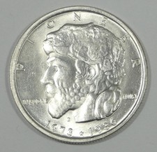 1936 Elgin, IL Centennial Commemorative Silver 50c Choice BRILLIANT UNCIRCULATED