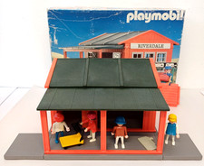 PLAYMOBIL 4301 Riverdale Train Station Building Boxed Vintage Railway