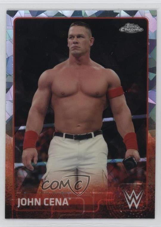 2015 Topps Chrome WWE Atomic Refractor John Cena #38 6er