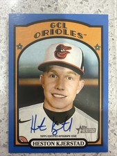 2021 Heston Kjerstad Topps Heritage Blue Real One RC Auto /25 #ROA-HK Orioles