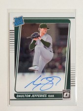 Daulton Jefferies A's MLB 2021 Optic Rated Rookie Autograph 🔥