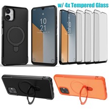 For Samsung A06/A16/A26/A36/A56 Kickstand Case Soft Hard Cover / Tempered Glass