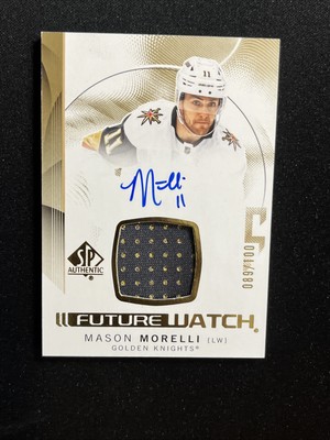 24-25 UD SP Authentic Future Watch Patch Auto 119 Mason Morelli /100