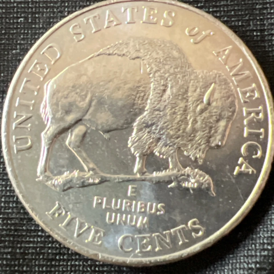 2005 P BU Detached Leg Jefferson bison nickel error Bank Bag Find Uncirculated - Image 4 of 4