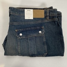New Cotton On Mens Mid Rise Mini Flare Stretch Bootcut Jeans Size 42 With Tag