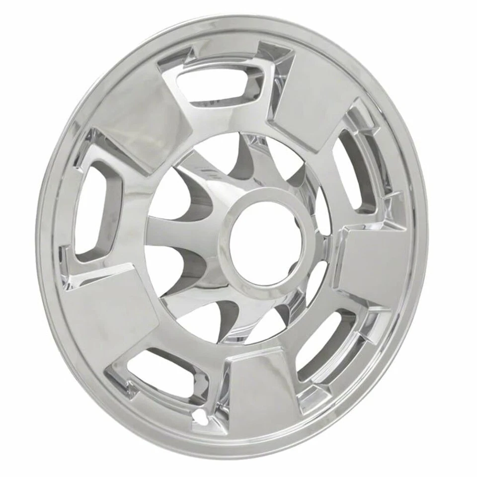 4 New Chrome 17" Impostor Wheel Skins for 11-22 Chevy Silverado 2500 Rim Covers Foto 4 de 4