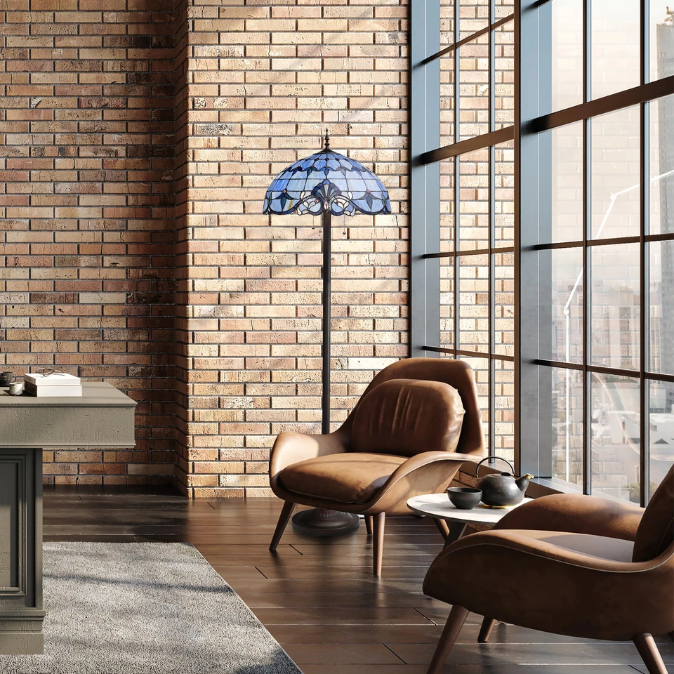 River of Goods Allistar Vidrieras y Resinas 3-Azul Claro 20"L x 20"W x 64"H Foto 4 de 4