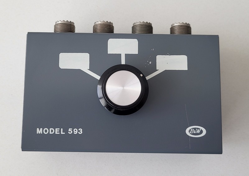 B&W Model 593 3-Position Antenna Switch - Excellent Condition