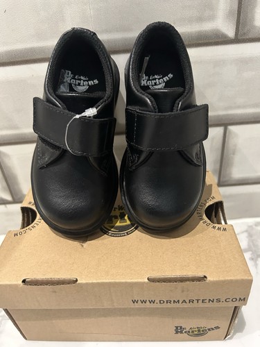 Dr Marten Kamron Kids Toddler Oxford Shoes Black Leather UK Size 6 Infant - Picture 2 of 6