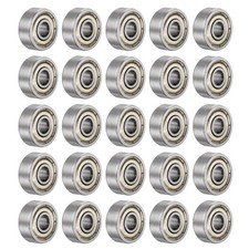 25pcs 624ZZ Deep Groove Ball Bearings 4mm Bore 13mm OD 5mm Thick