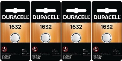 2 X 4 Pcs Lithium Battery ECR1632 CR1632 DL 1632 3V Batteries 