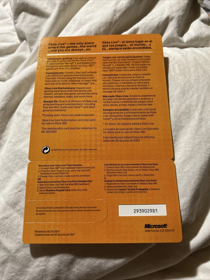Tarjeta de membresía Xbox Live Gold de colección rara de un mes (no usada) ¿¿¿¿¿¿¿¿¿¿¿¿¿¿¿¿¿¿¿¿¿¿¿¿¿¿¿¿? Foto 2 de 2