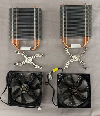 Cooler Master CPU Cooler  A12025-20RB-4BP-F1 + Heatskink + Fan Lot of 2