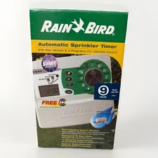 Rain Bird ISM-9 Automatic 9-Value Sprinkler Timer 3-Program Irrigation System