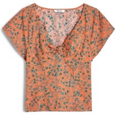 Madewell Amari Twist Detail Shirt Sunset Haze...