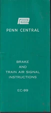 Penn Central Railroad Brake & Train Air Signal Instructions Manual 3 1969