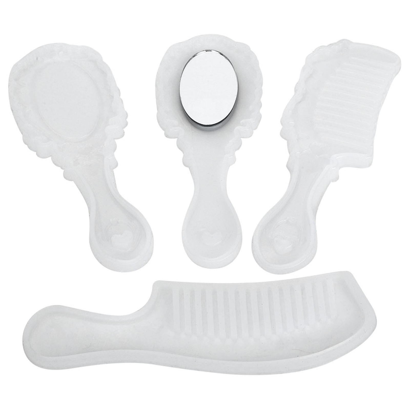 Reusable Silicone Comb Mirror Mold For DIY Craft Making Hair Comb Mirror