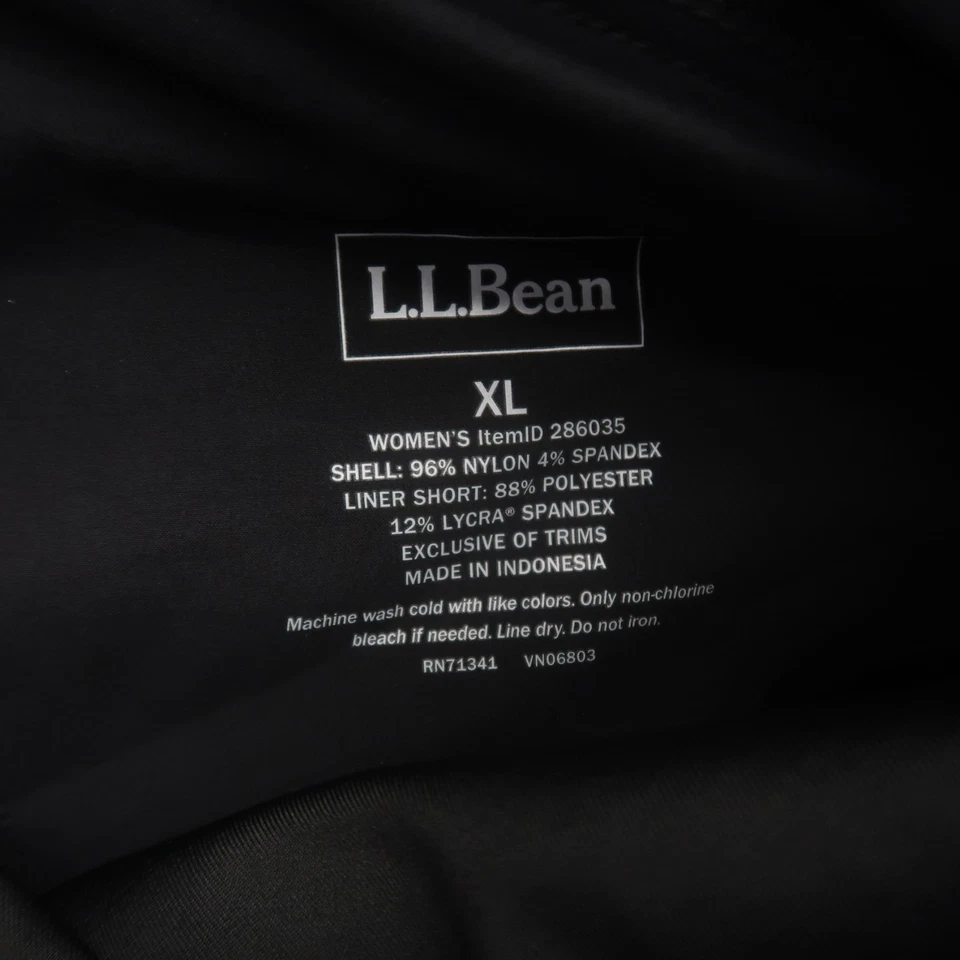 Pantalones cómodos LL Bean para mujer ciclismo capri talla XL forrados acolchados ciclismo nuevos con etiquetas Foto 4 de 4