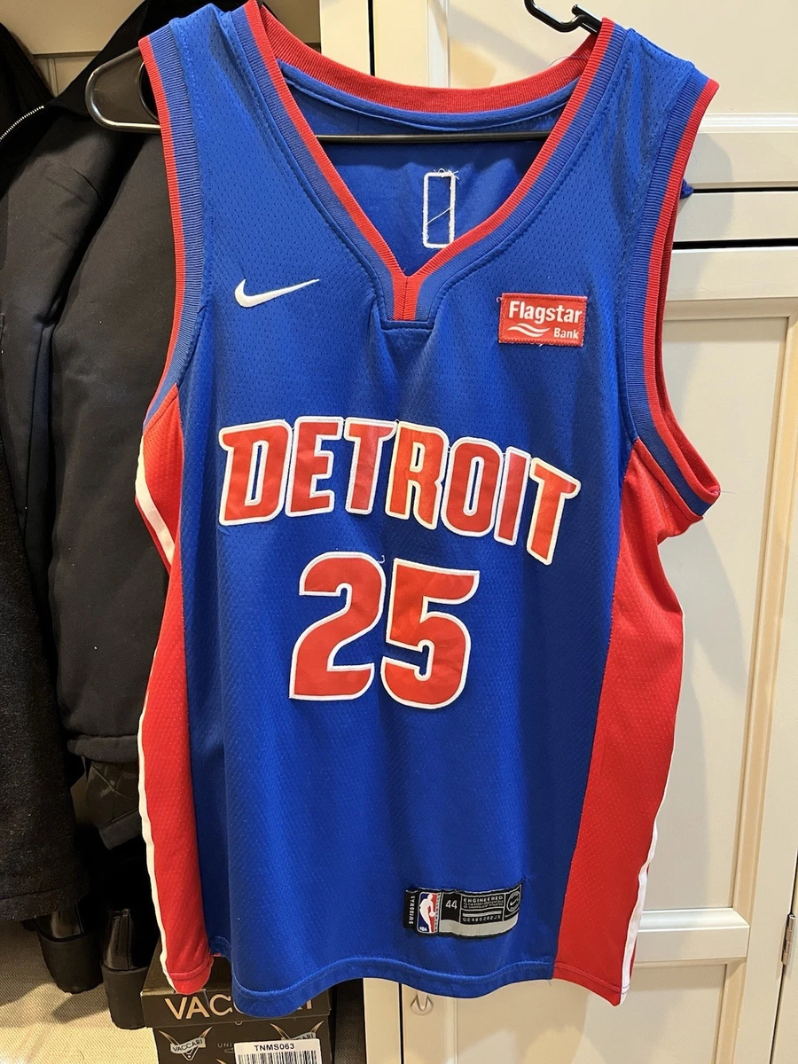 Nike Detroit Pistons Derrick Rose #25 Sewn Nike Swingman Jersey