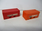 Matchbox Lesney Superfast Flat Car containers- RED & ORANGE from PS-1, loose