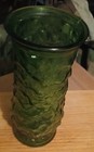 Vintage Crinkle Green Glass Floral Vase E. O. Brody Co. Cleveland OH 1950’s 8.5” — photo 6