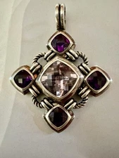 David Yurman Large Pendant amethyst  