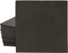 Black Dense Foam Squares - 10-Pack, 9.6 x 9.6 In, 3mm Thick EVA Sheets - Craf...