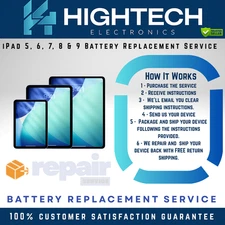 iPad 5, 6, 7, 8 & 9 Battery Replacement  Repair Service