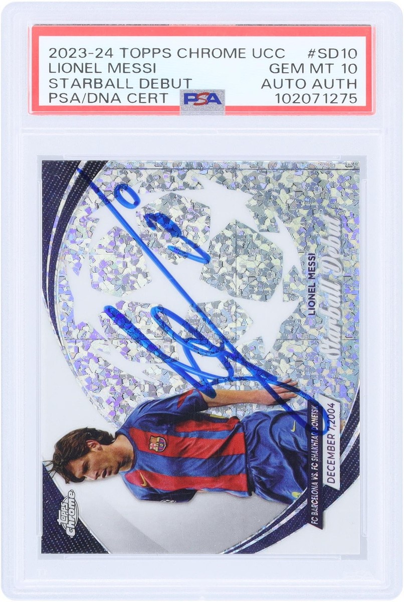 Lionel Messi FC Barcelona Signed 2023-24 Topps Chrome #SD-10