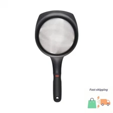 OXO 6" Strainer: Stainless Steel Mesh for Tea, Baking, Rice, Dishwasher-Safe