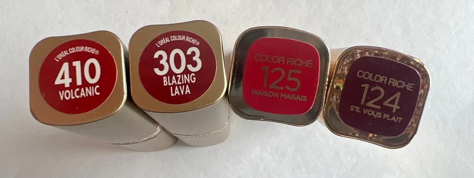 4 Pack~Loreal Colour Riche Lipstick Variety Collection~ Volcanic,Lava,Maison,S’I - Image 2 of 4