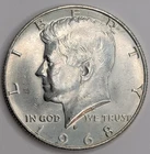 1968 D Kennedy Half Dollar - 40% Silver - Uncirculated from US Mint Set