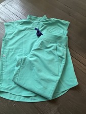 FIGS Scrub Set XS TOP Surgical Green Rafaela Top Zamora Jogger Pants MD M