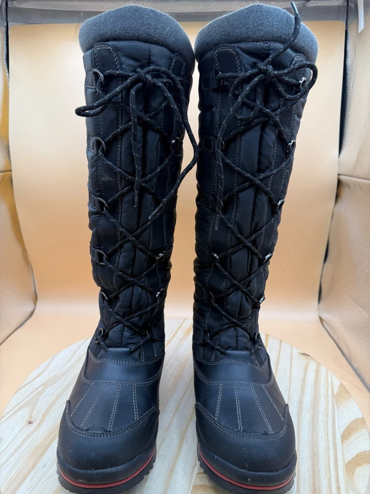 Cougar Canada Canuck Winter Boots Women's Sz 10M Black Faux Fur Waterproof - Image 3 of 4