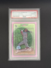 Shohei Ohtani 2019 Panini Donruss Nicknames Pink Fireworks Showtime PSA 10! HOF!